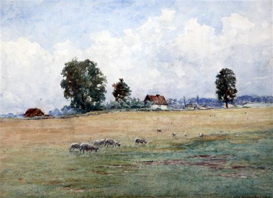 J. E. Mackintosh-Gow Farm scenes and view of a war memorial